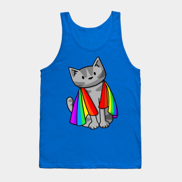 Rainbow Kitty Tank Top by Doodlecats 